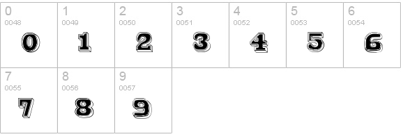 Bro 4D Demo numbers 0-9 preview