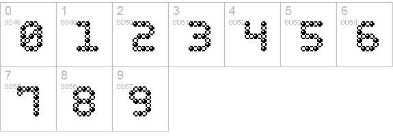Bubble Pixel-7 Bead numbers 0-9 preview