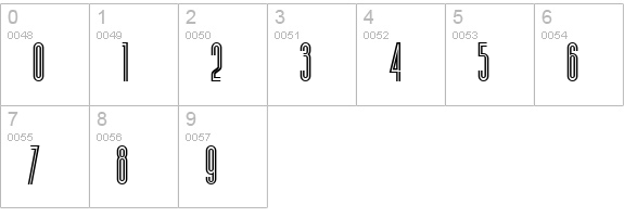 Buenos Aires NF numbers 0-9 preview