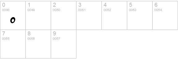 BulbPlain numbers 0-9 preview
