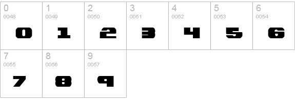 Bummer numbers 0-9 preview
