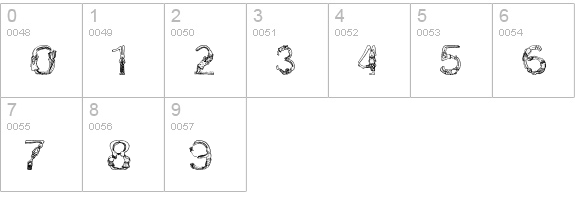 Bunny Rabbits numbers 0-9 preview
