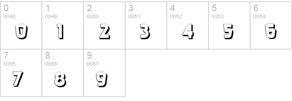 Burger Doodle Two NF numbers 0-9 preview
