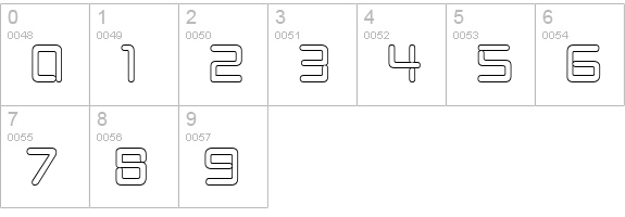 Burger Joint Neon Open JL numbers 0-9 preview