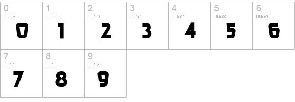 BurgerDoodleNF numbers 0-9 preview