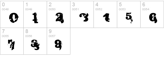 Burlap numbers 0-9 preview