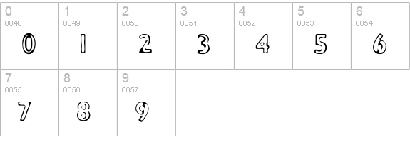 BurnoutA numbers 0-9 preview