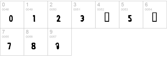 Business Suit numbers 0-9 preview