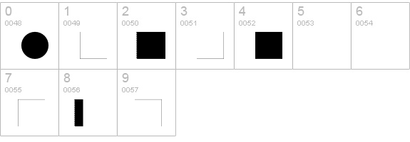 BVGPictEins numbers 0-9 preview
