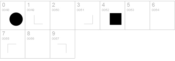BVGProdukt numbers 0-9 preview