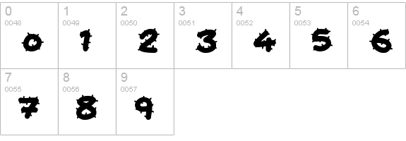 Cactus Cuties numbers 0-9 preview