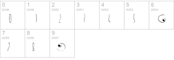 CafeNoirFill numbers 0-9 preview