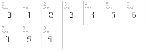 caffeen numbers 0-9 preview