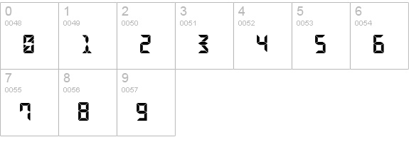 CalculusLCDRegular numbers 0-9 preview