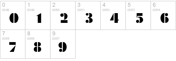 Calico numbers 0-9 preview