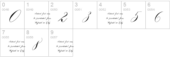 Calissa Words numbers 0-9 preview