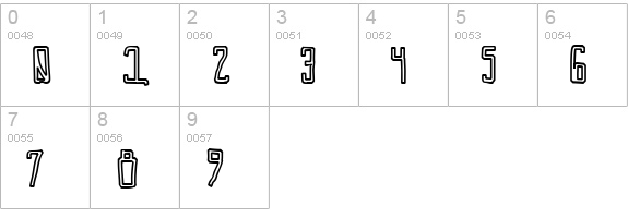 Callaxis numbers 0-9 preview