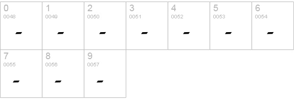 Calligraphy New numbers 0-9 preview