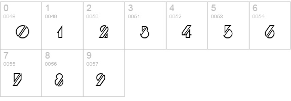 Cane Hollow numbers 0-9 preview