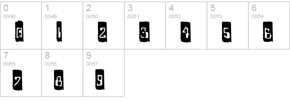 Capricorn38Cameo numbers 0-9 preview
