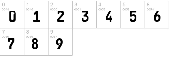 CAR-GO 2 numbers 0-9 preview