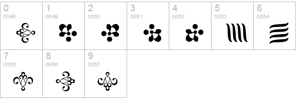 Caravan LH One numbers 0-9 preview
