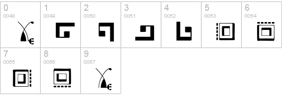 Caravan LH Two numbers 0-9 preview