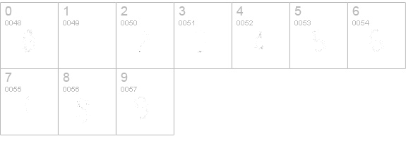CarbonUltra numbers 0-9 preview