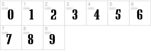 CargoCrate numbers 0-9 preview
