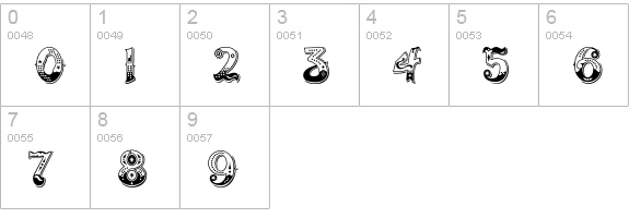 CarnavaleDelight numbers 0-9 preview