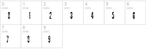 CarpediemEF-Initials numbers 0-9 preview
