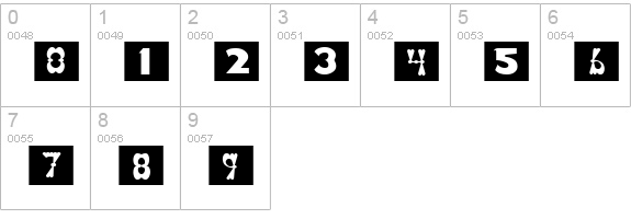 Casino numbers 0-9 preview