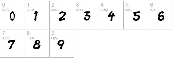 Casket Breath numbers 0-9 preview