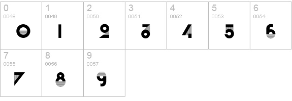 CassandreEF-Initials numbers 0-9 preview