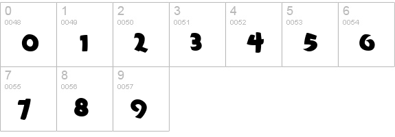 Casual Marker MF numbers 0-9 preview