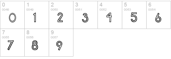 Catastronic numbers 0-9 preview