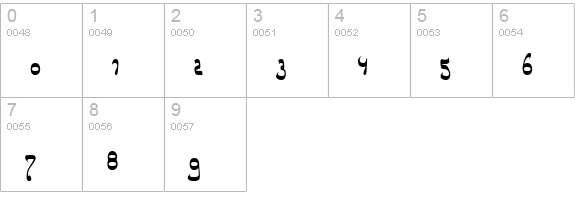 Catharsis Bedouin numbers 0-9 preview