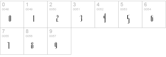 CathedralGrandeur numbers 0-9 preview