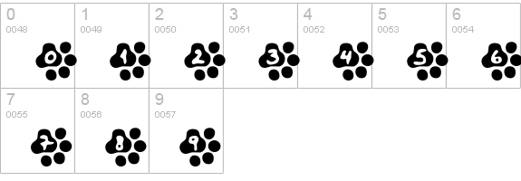 Catwalk numbers 0-9 preview