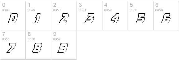 CCDoubleBack-Future numbers 0-9 preview