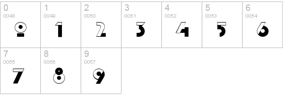 CCDutchCourage-BlackAndTan numbers 0-9 preview