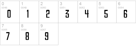 CCToBeContinued-Medium numbers 0-9 preview