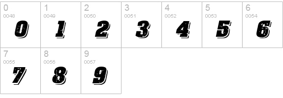 CF Revolution Regular numbers 0-9 preview