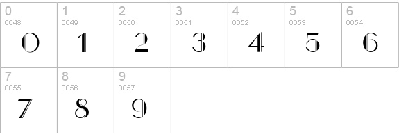 CgBeverlyHills numbers 0-9 preview