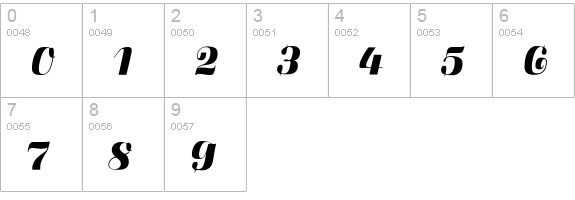 CgFluidumBd numbers 0-9 preview