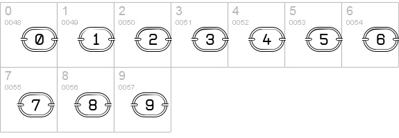 Chainz G98 numbers 0-9 preview