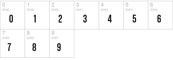 ChaletComprime CologneSixty numbers 0-9 preview