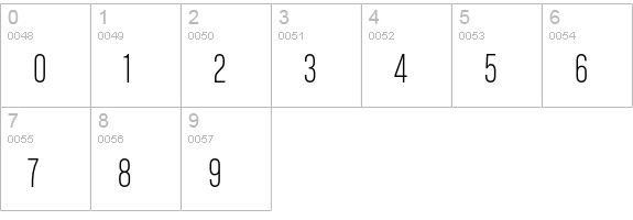 ChaletComprime MilanEighty numbers 0-9 preview