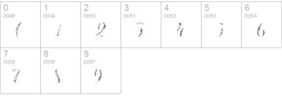 Chameleon Fill Skin2 numbers 0-9 preview