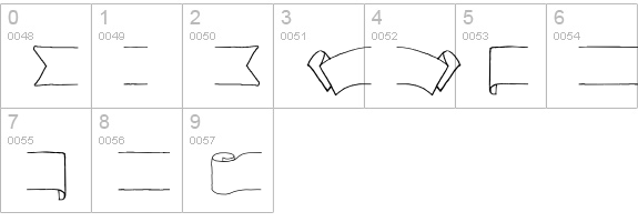 Chameleon Sketch Extra numbers 0-9 preview